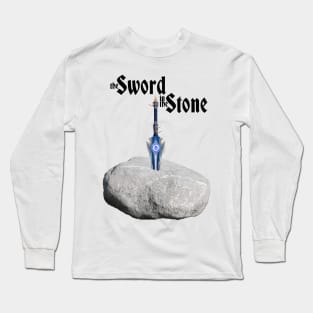 The Sword In The Stone - Thunderfury - WoW Classic - Black Writing Long Sleeve T-Shirt